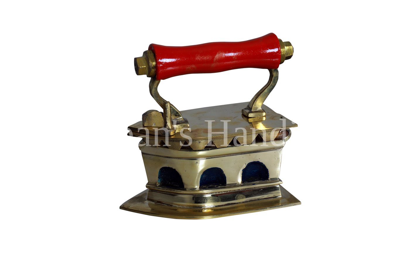 Brass charcoal iron box from Mannar