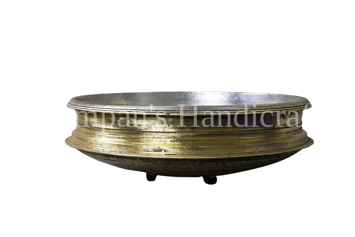 A bronze uruli cast at Thampan's Handicrafts, Mannar, Kerala